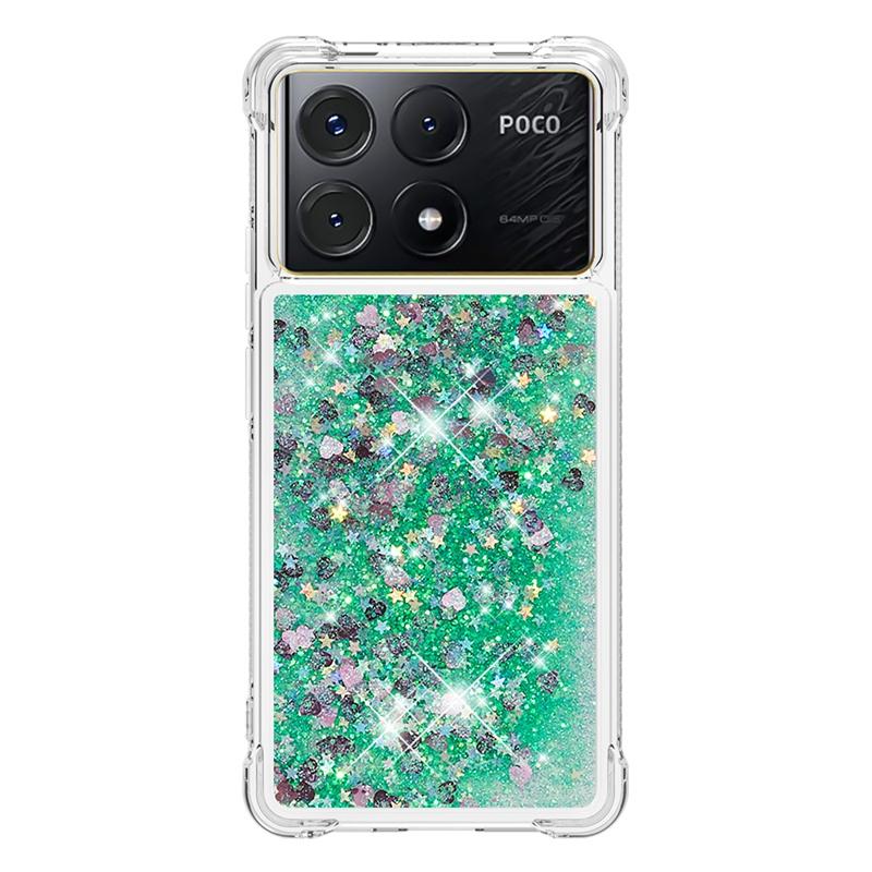 X6 Pro Case On For Fundas Xiaomi Poco X6 Pro Cover Glitter Dynamic Liquid Case For Xiomi Xiaomi PocoX6 X 6 Pro Phone Cases Etui