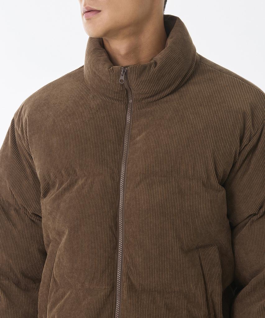 Musinsa Standard Daily Puffer Corduroy Short Padded Jacket [Baroque Brown]