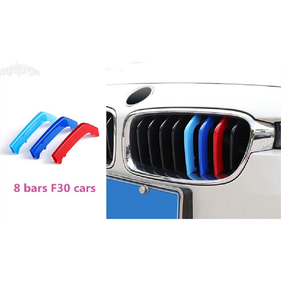 För BMW 3-serie G20 G28 F30 F35 2013-- tillbehör Bil 3D Motorsport Power M Performance Front Grill Trim Strips