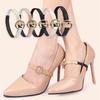 1 Par de Correas Antideslizantes de Moda para Cordones de Zapatos de Mujer Banda Elástica para Tacones Altos Sujeción Hebillas Metálicas Accesorios de Reemplazo para Cordones