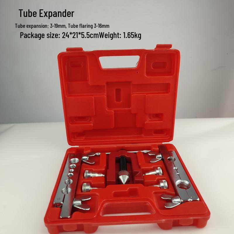 Copper Tube Flaring Tool Set (10-Piece) with Cutter & Seven-Hole Flanging Tool CT-2029