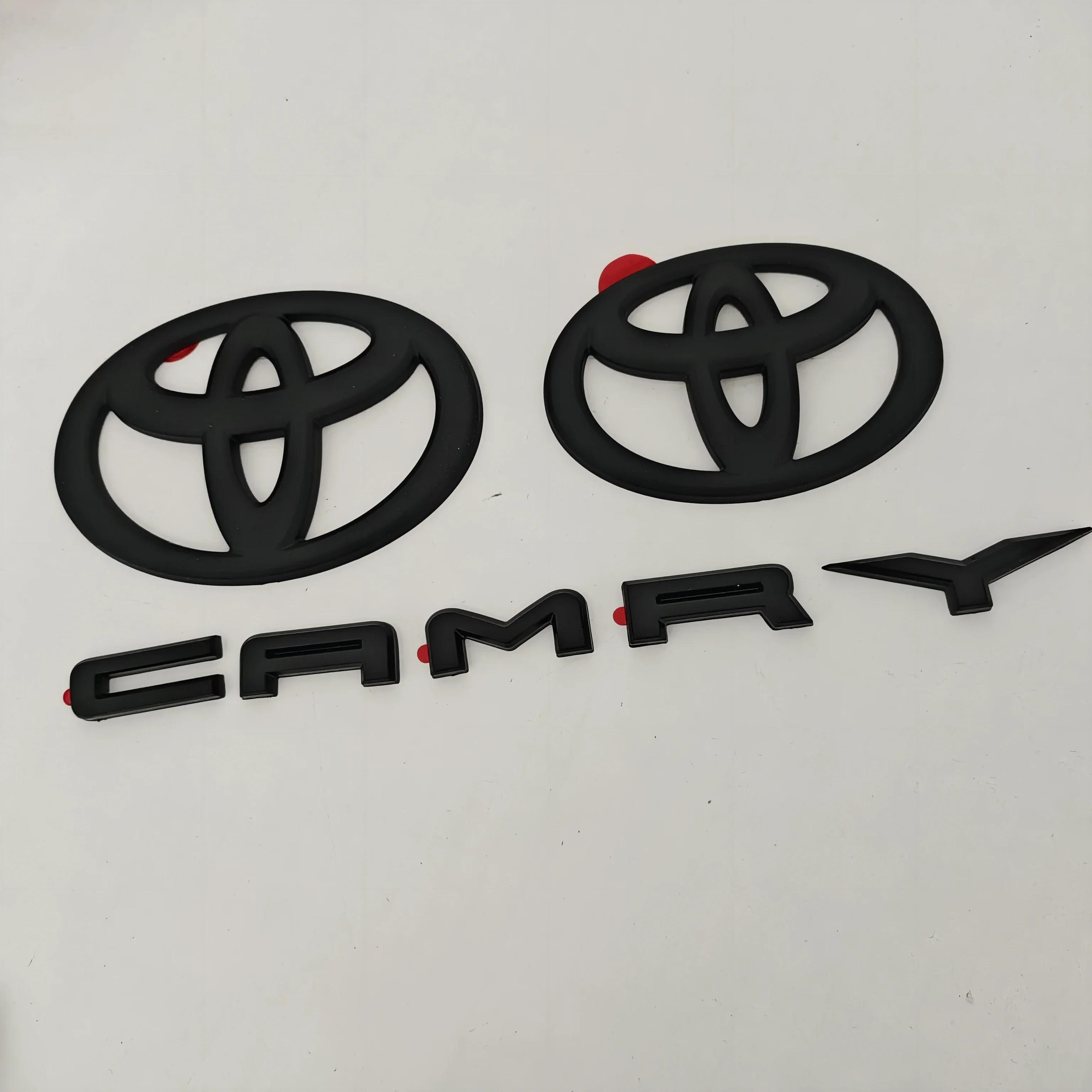 

Suitable for 2024 2025 9th Generation Toyota Camry Hood Badge Trunk Badge OVERLAY Modification Gloss Black Matte Black матовый черный