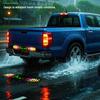 24-inch Devil Eye LED Car Truck Tailgate Lights Red Sequential Rotating LED Light RGB Flashing LED Truck Light Bar