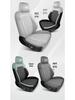 Universal Formula Leopard Titanium 7 Seat Cushion, All-Season Full-Coverage Suede Cover