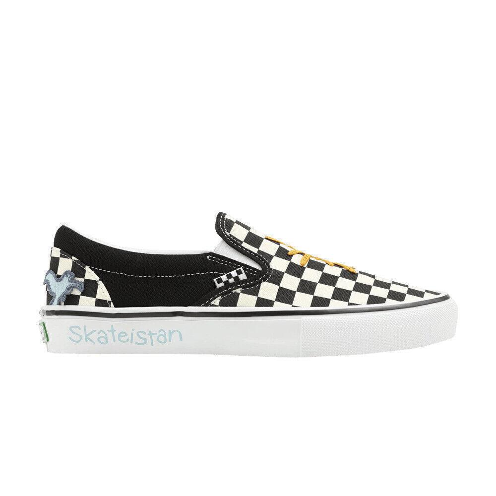 Vans Skateistan x Skate Slip-On  Checkerboard  VN0A5FCA89C Men s Shoes 35