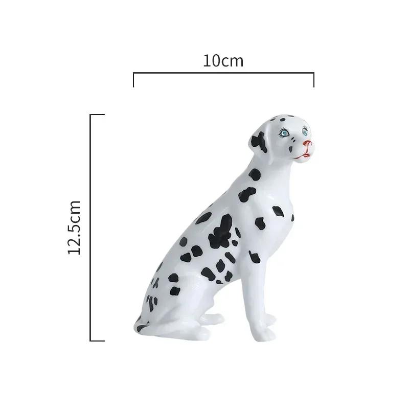 

Dalmatians Sculpture Desk Decoration Ornaments Dog Statue Ceramic Crafts Modern Home Decor Artwork Room Aesthetics Dog Statuette