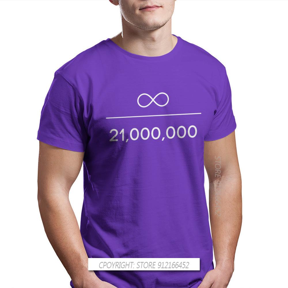 Infinity Divided By 21 Million Unique TShirt Bitcoin Cryptocurrency Miners Meme New Design Graphic T Shirt Stuff Hot Sale