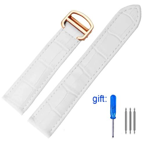 Originální kožený řemínek k hodinkám Pro Cartier Tank Solo řemínek 14mm 16mm 18mm 20mm 22mm Pro muže a ženy Náhradní řemínky