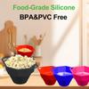 1PC Silikonowa Miska Do Kuchenki Mikrofalowej Popcornu, DIY Popcorn Maker z Pokrywką, Miska Do Poppera Domowej Roboty Duża Pojemność Kolorowe Narzędzia Do Pieczenia Kuchni
