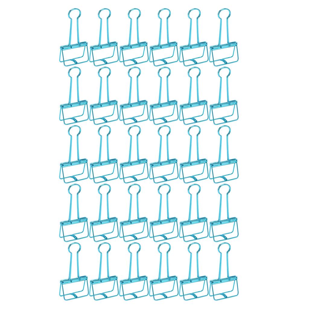 51mm 30pcs Clips Strong Clamping Force Metal Hollow Tail Clips Clips Paper Clamps for Document