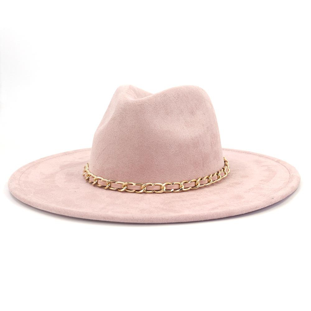 Suede 9.5cm Large Brim Fedora British Top Hat Autumn/Winter Women's Suede Tassel Hat Unisex Chapau Femme