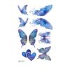 New Colored Butterfly Ins Style Tattoo Stickers Waterproof Arm Advanced Stage Performance Makeup Face