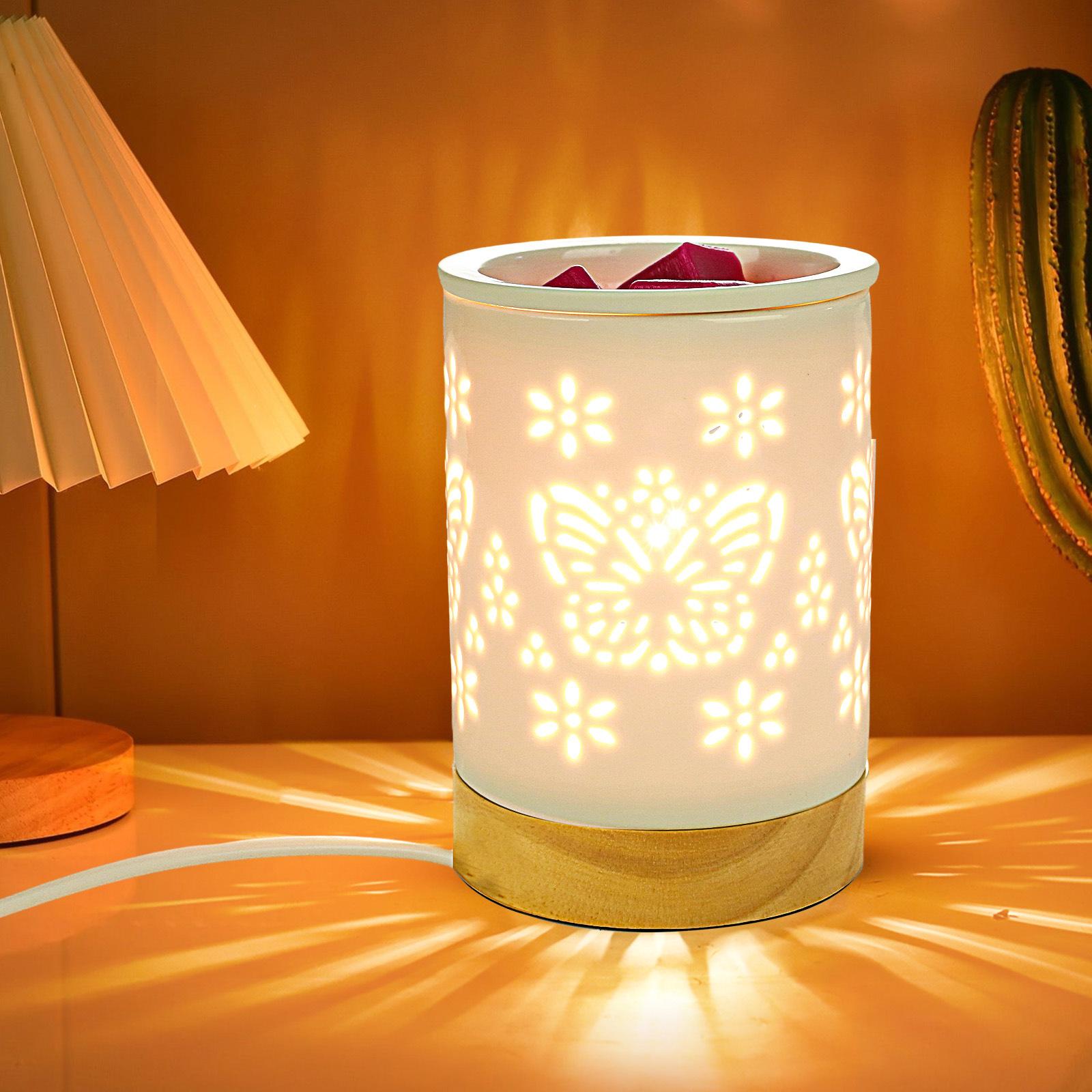 

Nordic Aromatherapy Lamp - Flameless Wax Melter, Crystal Diffuser Night Light, Bedside Table Lamp for Home Decor & Relaxation L&JP