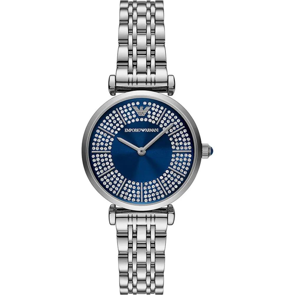 

Emporio Armani Gianni T-Bar Blue Dial Silver Metal Women s Quartz Watch AR11627 синий