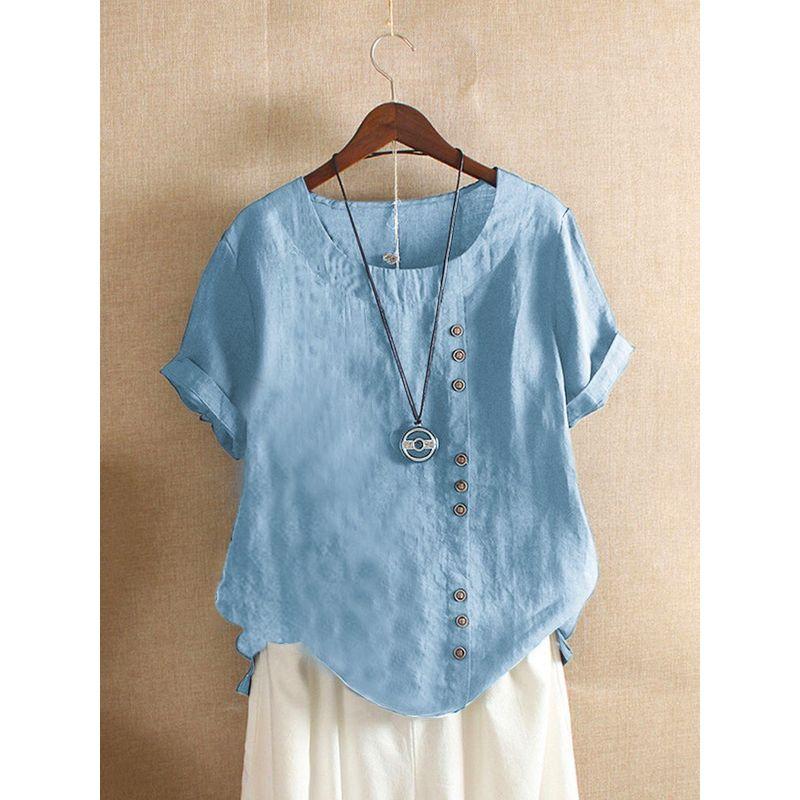 Casual Loose Short Sleeved T-shirt for Women Casual Loose Short Sleeves T-shirt
