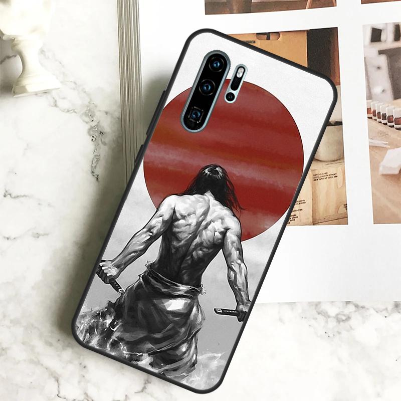 Samurai For Huawei Nova 12i 12s 11i 8i Y73 Y72 Y61 Y91 Y90 Y70 Y60 9 10 SE P30 P40 Lite P60 Pro Case