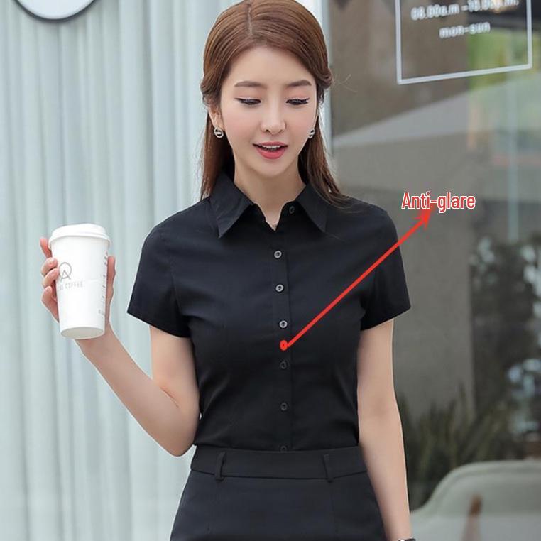 Korean Style Women's Long Sleeve White Blouse - Casual, Plus Size, Anti-Exposure Shirt