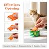 Cat Shape Can Opener for Pets Manual Ring Pull Opener Portable Design for Home Kitchen Pet Food Cans