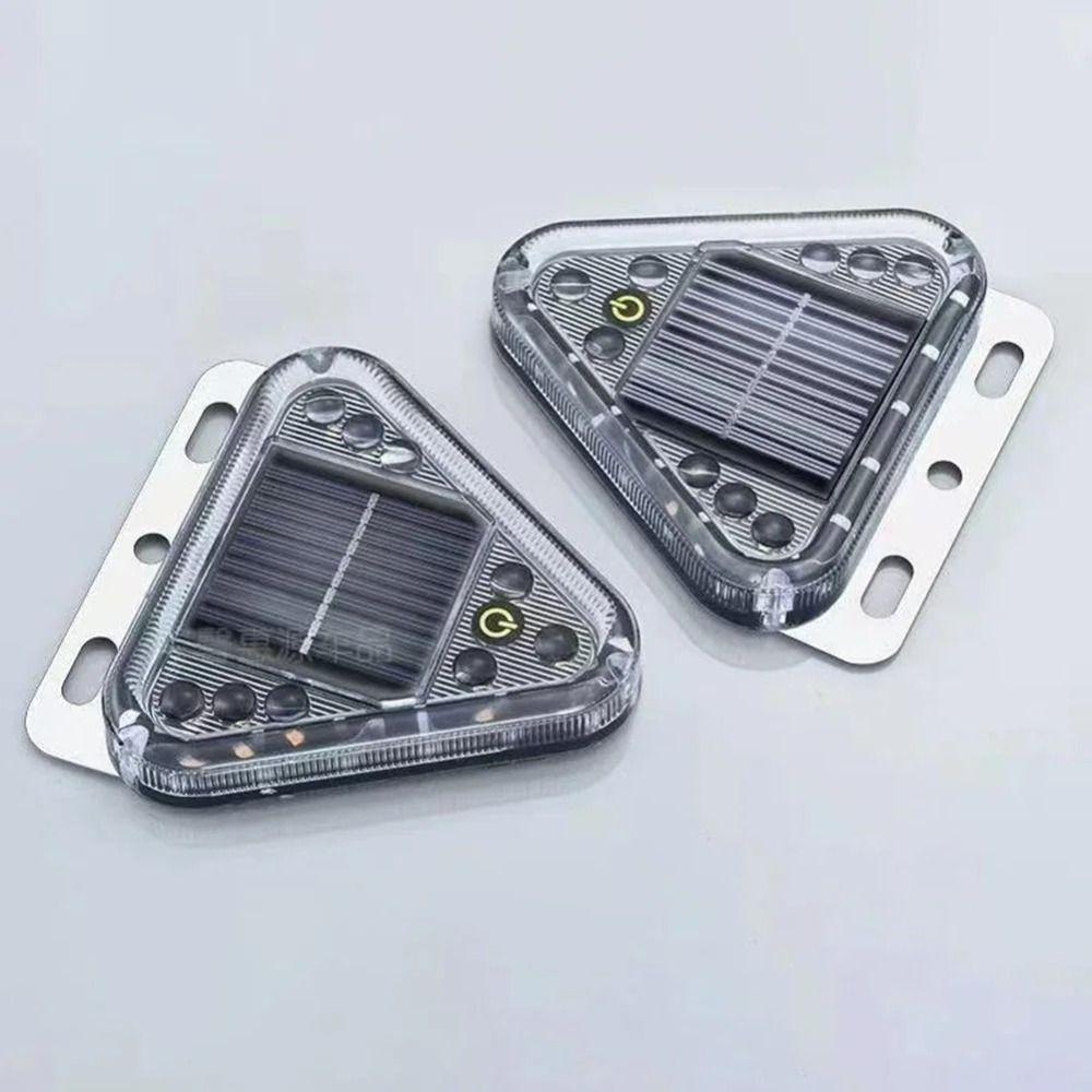 Multicolor LED Wireless Truck Lamp Solar Powered Strobe Flashing Triangle Lamp Motorcycle Use