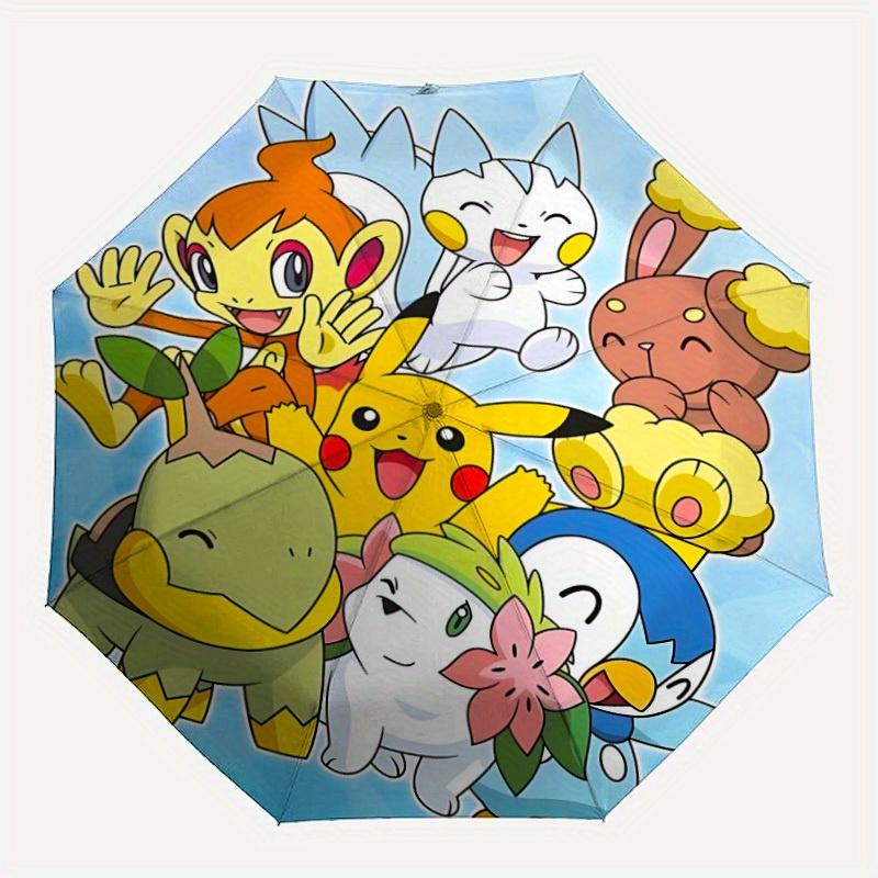 

1pc Pokemon Characters Automatic Umbrella with Folding feature - Compact Travel Umbrella, Perfect Gift for Birthday, Christmas, 078