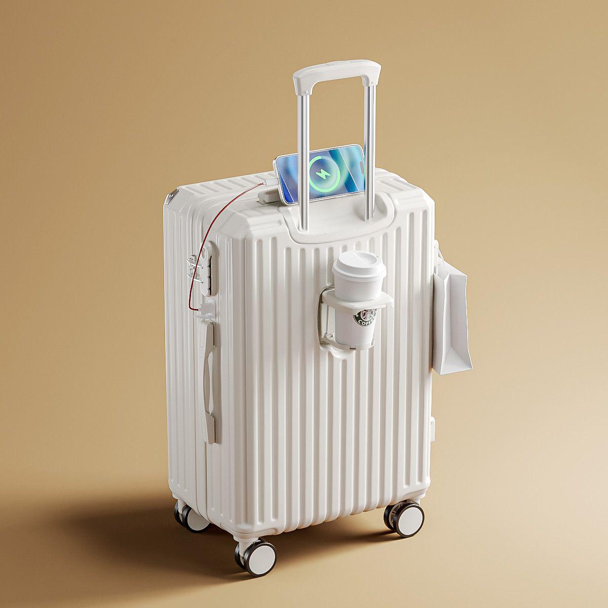 

Студенческий чемодан-тележка большой вместимости с кодовым замком и универсальными колесами - Прочный, многофункциональный спутник для путешествий 20-inch