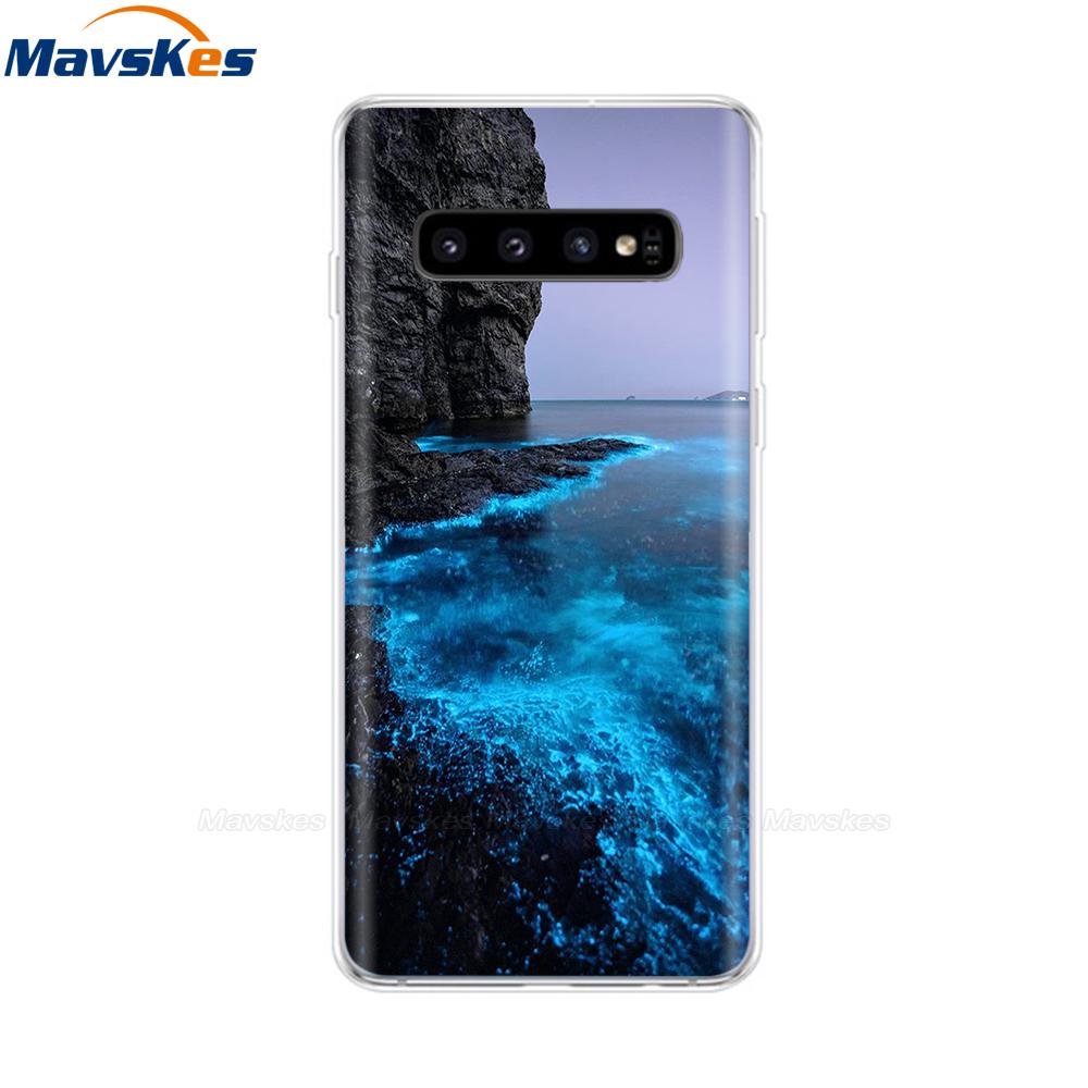La più recente custodia stampata in TPU per Samsung Galaxy S10 S10 + Coperture del telefono per Samsung S10 Plus S10e Custodie Cover posteriore Paraurti Fundas Coque