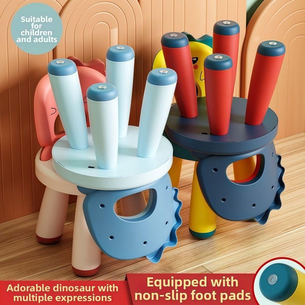 Cartoon Kinder Dino Stuhl Robuster Lernstuhl Langlebiger Kinderstuhl Für Innen/Außen