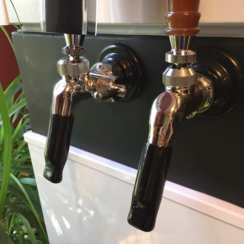 10Pcs Black Home Beer Faucet Tap Protective Cap Plug Cover Beer Production Accessory