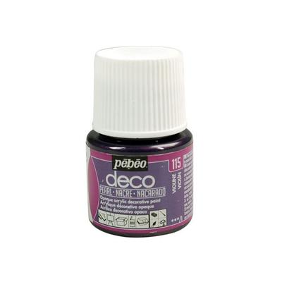 Acrylic Paint - Pébéo - P.BO Déco - Purple Mother-of-pearl - 45ml - Matte Finish