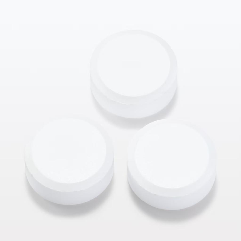 Set of 2 MUJI Bedtime Medicinal Bicarbonate Tablets, Unscented/Uncolored, 15g x 21 Tablets, 7 Servings x 2 Packs