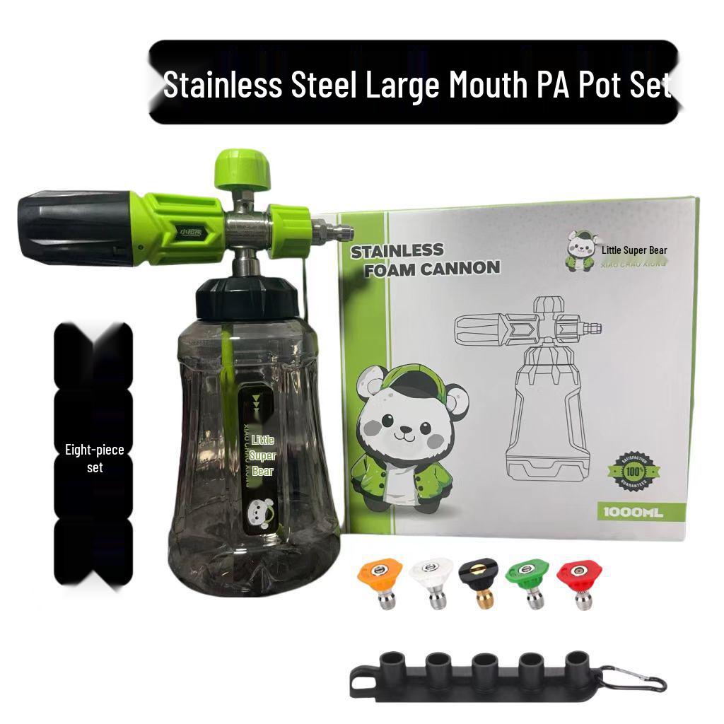 High-Pressure Car Wash Foam Sprayer with Stainless Steel Nozzle and Aluminum Core