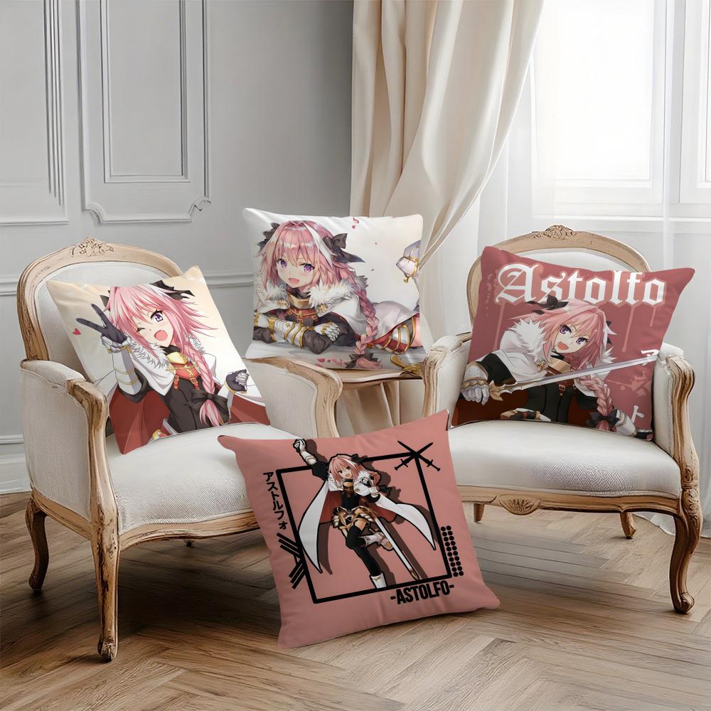 Game F-Fate Grand Order Astolfo Pillow Case Printing Pillowcase Living Room Sofa Cushion Cover Bedroom Room Decor