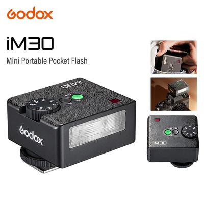 Godox IM30 Mini Flaş Taşınabilir Manuel Flaş Çeşitli Kamera Modelleri İçin Çıkış Seviyeleri 1/64'ten Tam'a Godox iFlash Kamera Dış Mekan İçin
