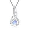 S925 Sterling Silver Women's Necklace Trendy Zircon Cross Pendant Birthday Gift  European American