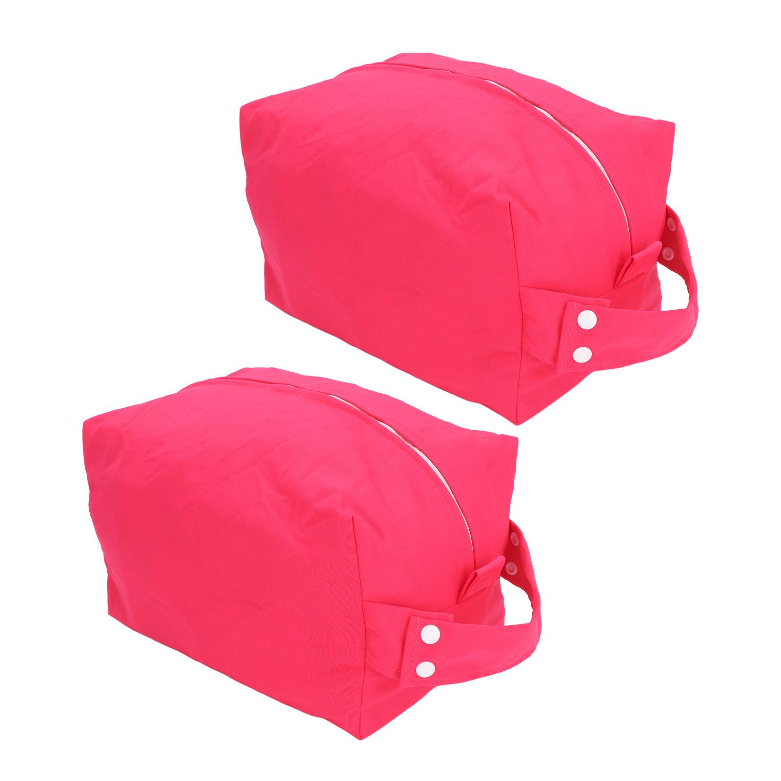 

2Pcs Diaper Bag Snap Design Waterproof Reusable Toiletry Bag Diaper Pouch Storage Organizer for Travel Outdoor 111