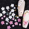 1 Box 3D Flower Nail Art Charm 6 Grids Resin Floral Charms Golden Beads DIY Nail Design Jewelry Crafts Manicure Decoration Accessories