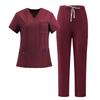 Abbigliamento da Lavoro Nero Bellezza SPA Abiti Medici Uniformi Uomo Donna Dentista Clinica Veterinaria Abiti da Lavoro Uniformi Chirurgiche Set Scrubs