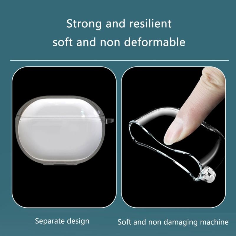 Shockproof Earphone Sleeve Scratch Resistant Housing Antidust Washable Clear Cover Protective Case Suitable for Capsule3