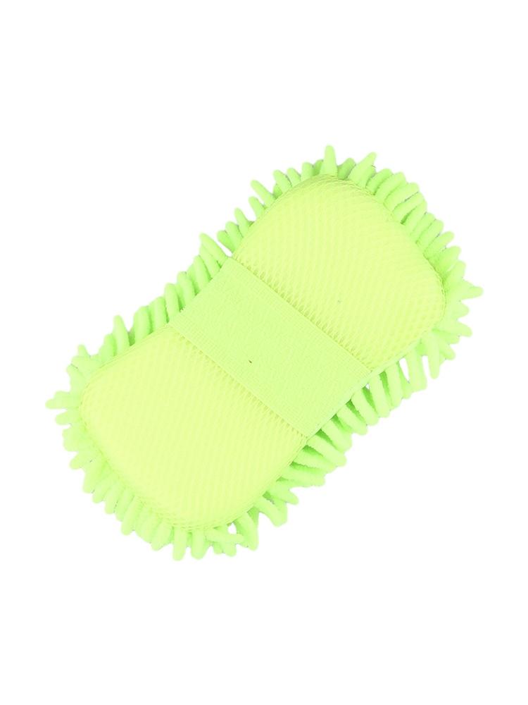 Sponge Blue Brush Pad Car Wash Chenille Cleaning Tool