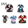Collectible Dragon Statue Fantasy Acrylic Statue, Gothic Tabletop Figurine, Mythical Personalized Gift Idea Desktop Ornament for Office Bedroom Gaming