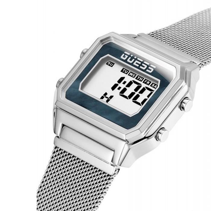 Montre À Bracelet - GUESS - GW0343L1 - Acier Inoxydable - Argenté - Quartz Analogique