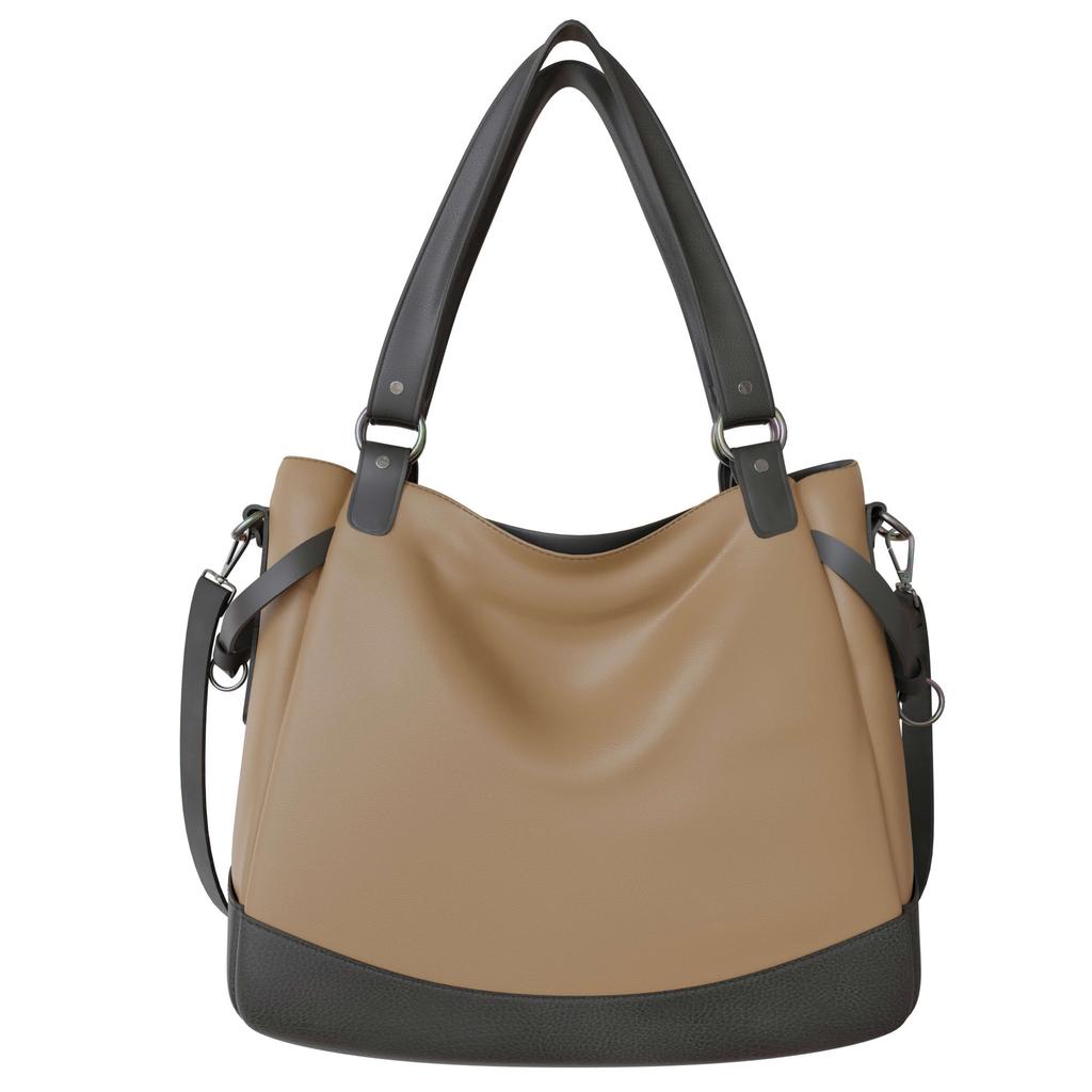 Damen Vegane Shopper Tasche Hobo Bag Umhänge Tasche