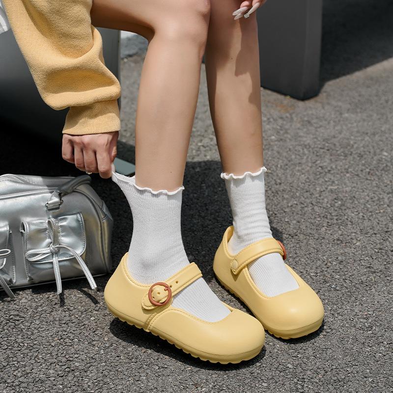 Mary Jane Hausschuhe Damen süß Mode vielseitig Sommer neue Kleidung rutschfest Zehenkappe cool Hausschuhe