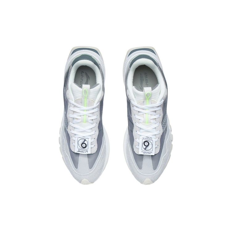 Li Ning Fangyuan Evo Non-Slip Wear-Resistant Low-Top Running Shoes Men Running Shoes Gray AGCR227-2