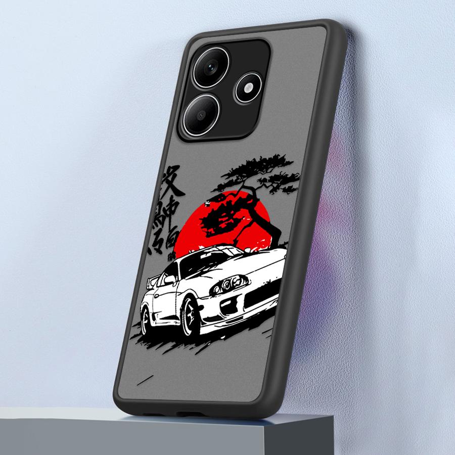 JDM Car Funda Back Phone Cover Case for Xiaomi Redmi Note 14 A4 14C 13 Pro Plus 12 13C 11 10 9S