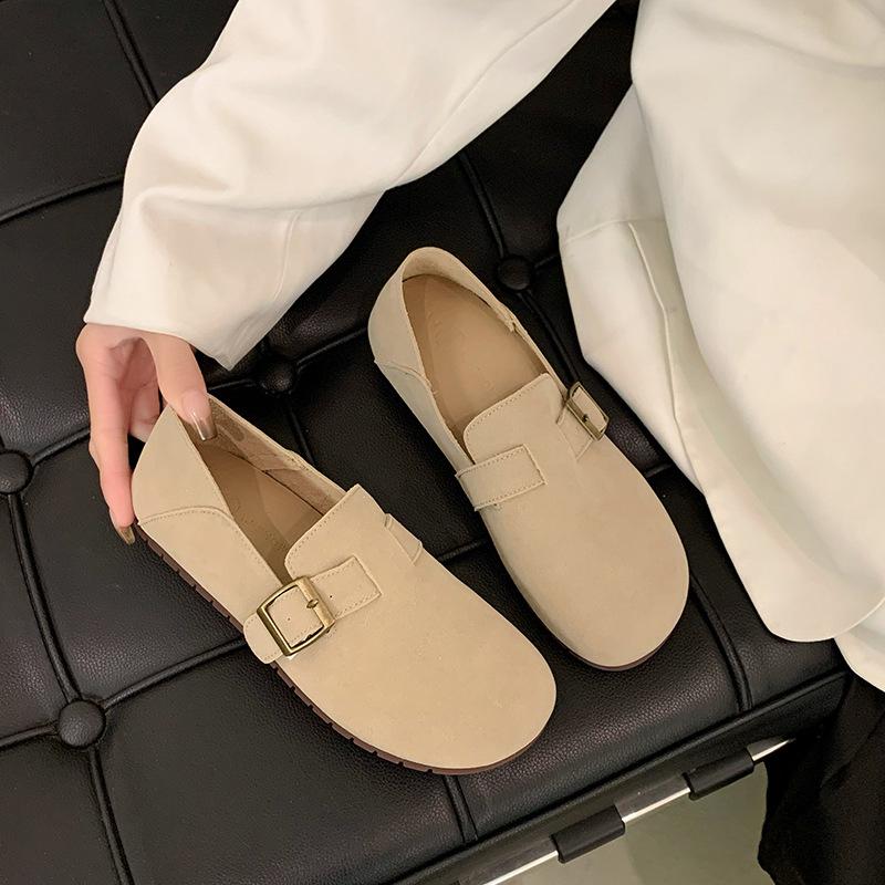 Birken shoes women's soft-soled flat-soled single shoes women's shoes 2025 new spring and autumn one-pedal lazy Birken grandma Doudou shoes