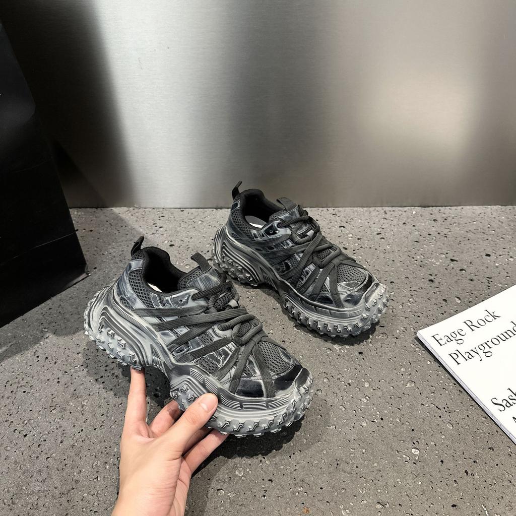 Couple Retro Polished Old Dad Shoes Autumn New Sports and Leisure Shoes Versatile Platform Running Shoes