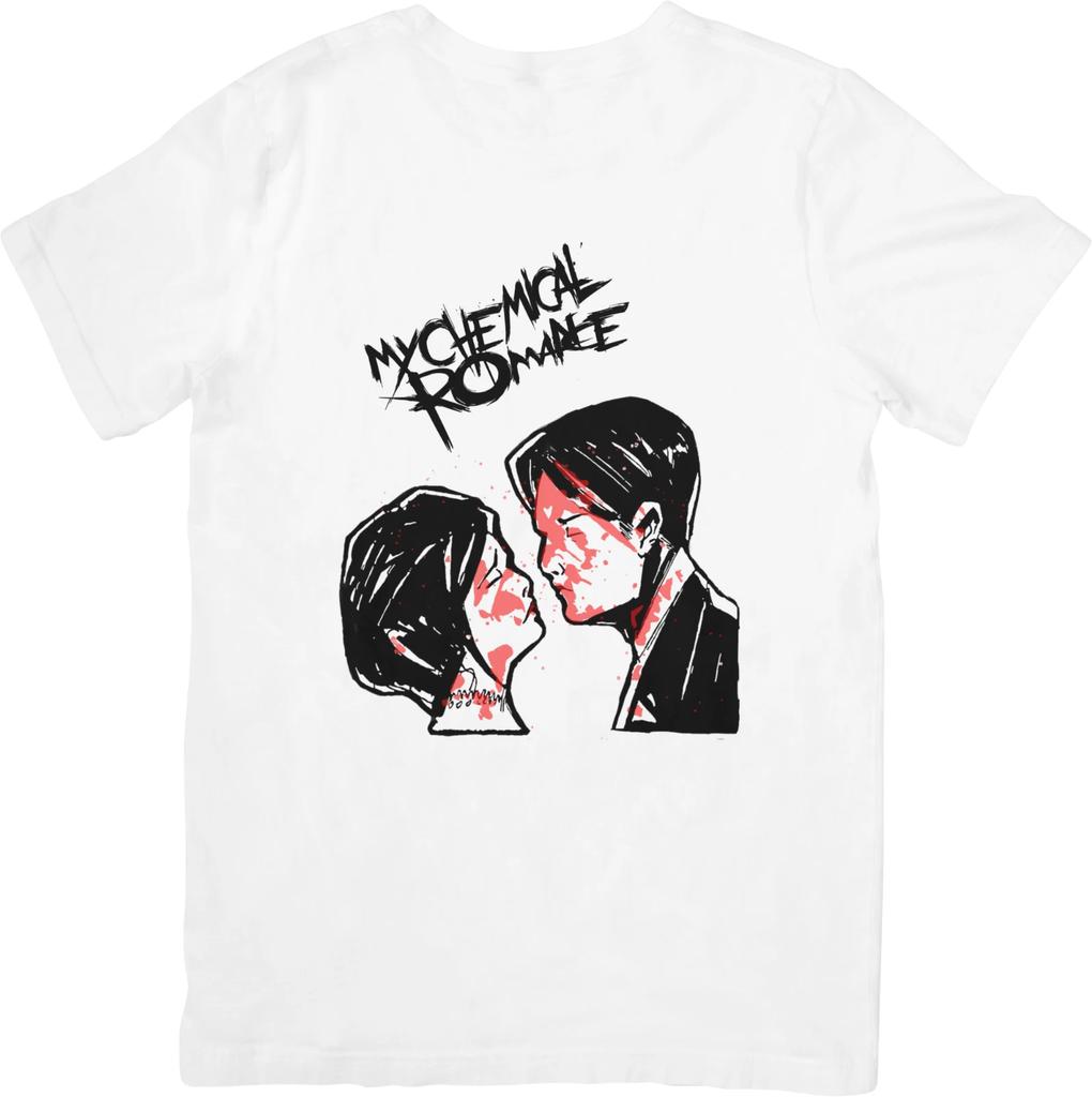 My Chemical Romance Music Fit for Men & Women Quality Cotton T-Shirt White.