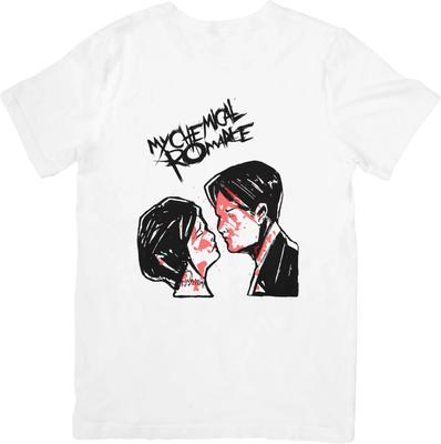My Chemical Romance Musik Passend für Männer & Frauen Hochwertiges Baumwoll-T-Shirt Weiß.