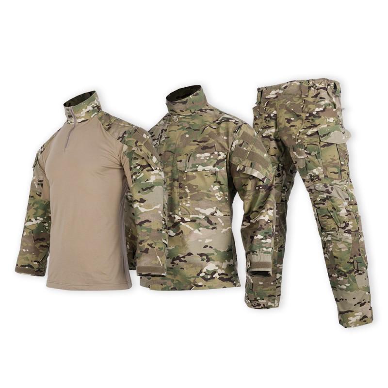 Genuine G3 Combat Suit Long-sleeved Outdoor Training Camouflage Frog Field XS